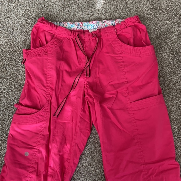Pink Cargo Scrub Set Bottoms - Picture 5 of 11